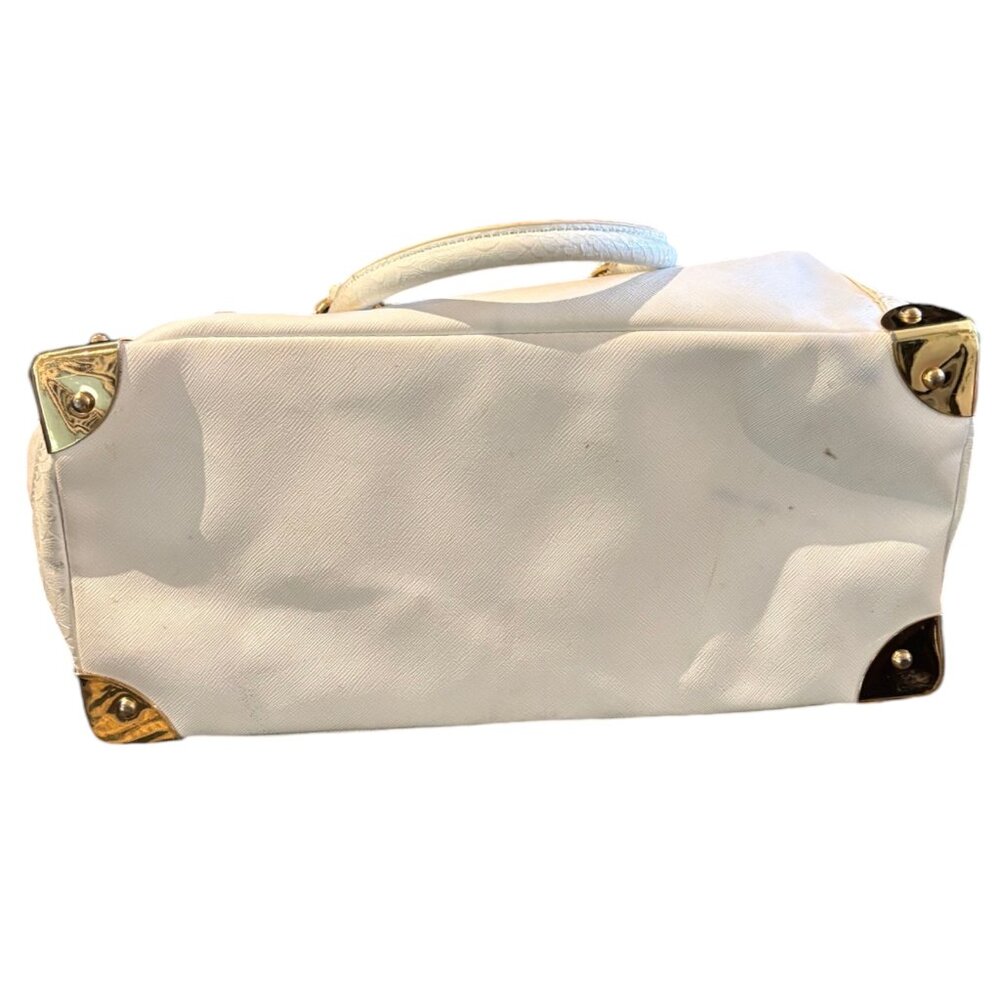 Aldo faux leather large‎ white satchel handbag purse - Picture 6 of 15
